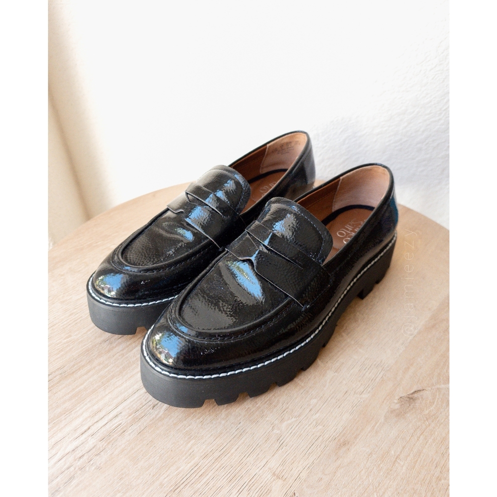 Franco Sarto | "Balin" Patent Faux Leather Platform Loafer